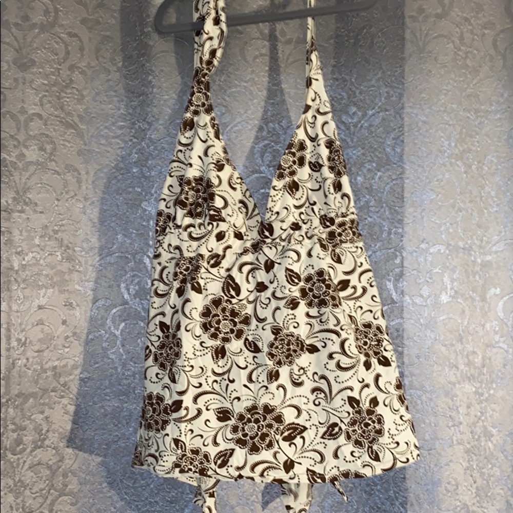 Motherhood Maternity XL tankini, tied open back